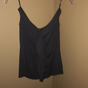 Express strapless glittery top